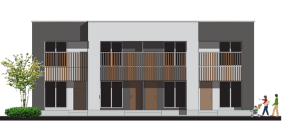 川木建設　テラスハウス新商品イメージ